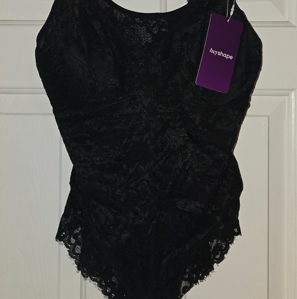 Heyshape Black Lace Shapewear Bodysuit